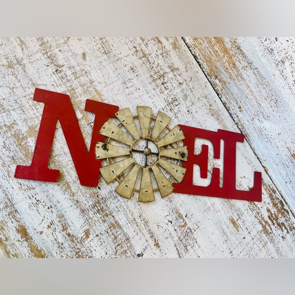 *NOEL Windmill Metal Plaque - Picture 9 of 12